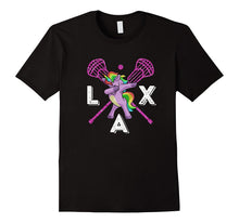 Dabbing Unicorn T-Shirt Funny Lacrosse Dab Shirt