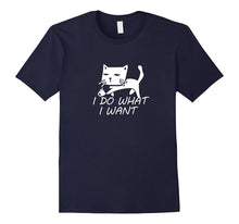 Funny Cat Tee "I Do What I Want" Personality Kitten T-Shirt