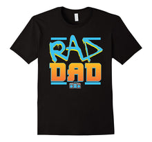Funny Rad Dad Fathers Day T-Shirt Blue and Orange