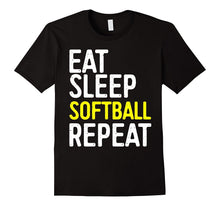Eat Sleep Softball Repeat T-Shirt