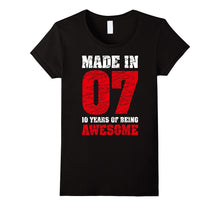 10th Birthday Gift T Shirt Made in 2007 Awesome Five Colors