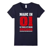 16th Birthday Gift T-Shirts Made in 01 Cute 16 Years Old Gif