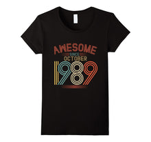 Awesome Since October 1989 Funny T-Shirt 28th Birthday Tee