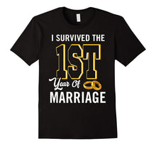 1st Anniversary Shirt I Survived the 1st Year of Marriage