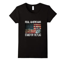 Real Americans Stand for the Flag - American Flag Shirt