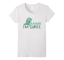 3rd Birthday Dinosaur Tshirt Age 3 Year Old Boy Girl Shirt