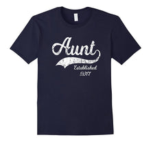 Aunt Established 2017 T-Shirt New Aunt Gifts