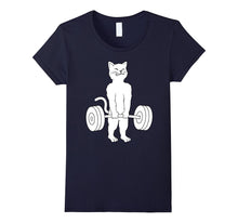 Cat Deadlift T-Shirt - Powerlifting Kitty Tee Shirt