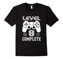 Level 8 Complete Video Gamer Geek Boys 8th Birthday T-Shirt