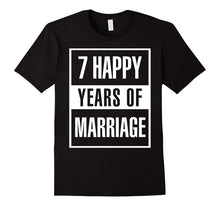 7th Wedding Anniversary Gift Idea Husband and Wife T-Shirt