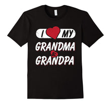 I Love My Grandpa and Grandma Love Grandparent T-Shirt