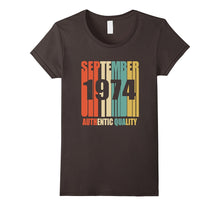 Retro Sept 1974 T-Shirt 43 Yrs Old Bday 43rd Birthday Tee