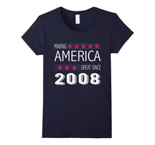Retro Vintage 9th Birthday MAKING AMERICA GREAT SINCE 2008