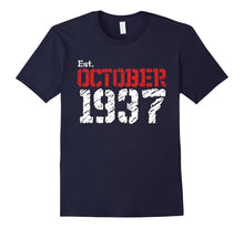 Est October 1937 Shirt 80th Birthday Gifts TShirt