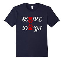 Love Dogs Paw Print Heart T-Shirt