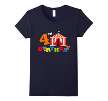 4th. Birthday Circus Kids Children Funny T-Shirt Balloons