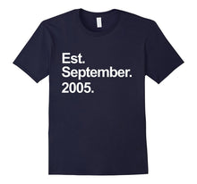 Est September 2005 Shirt Awesome 12th Birthday Gifts TShirt