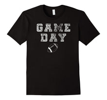 Game Day Football T-Shirt With Distressed for Football Fans