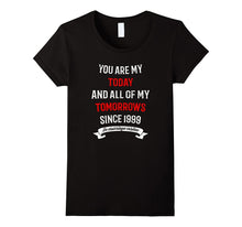 18th Wedding Anniversary T-Shirt Funny for Married in 1999