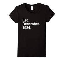 Est December 1984 Shirt Awesome 33rd Birthday Gifts TShirt