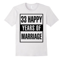 33th Wedding Anniversary Gift Idea Husband and Wife T-Shirt