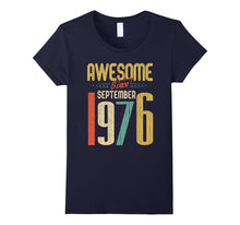 Awesome Since September 1976 T-Shirt Funny 41st Birthday Tee