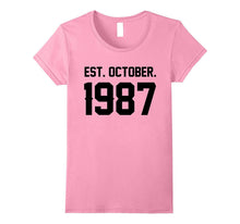 Happy 1987 My 30 Th Birthday Gift Ideas Tshirt for Lover