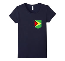 Guyanese Guyana Flag Shirt -  Pocket Caribbean T Shirt
