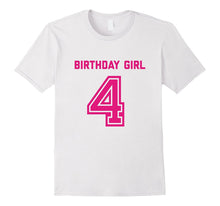 4th Birthday Shirt Gift Age 4 Year Old Girl Tshirt Girls Tee