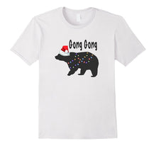 Gong Gong Bear Christmas PJ Shirt Matching Santa Hat Light