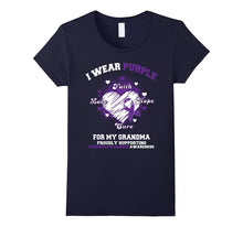 I Wear Purple for My Grandma - Pancreatic Cancer T-Shirt