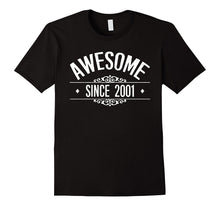 16th Birthday Gift Shirt Awesome Since 2001 16 Year Old Tee