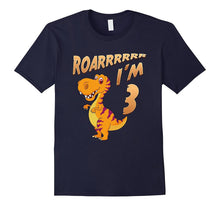 3rd Birthday Dinosaur Gift T-Shirt Roarrrrr I'm 3 Years Old
