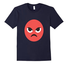 Angry Emoji T-Shirt Mad Upset Evil Red Steaming Pissed Off