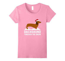 Dachshund Through the Snow Christmas Weiner Dog T-Shirt