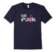 Go Pink Ribbon Awareness TShirt for Breast Cancer Supporters