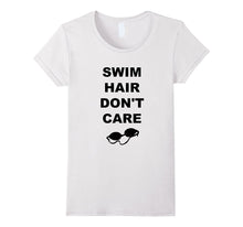 Swim Hair Don't Care Funny Swim Shirts for Men Women Kids