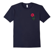 CaliDesign Rose Chest Print T Shirt Urban Hipster Rap Tee