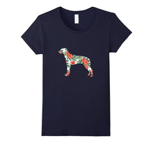 Rhodesian Ridgebacks Aloha Dog Silhouette T-Shirt Red