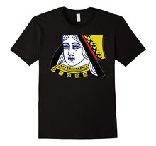 Queen of Hearts Tshirt Face Cards Playing Cards Clothing