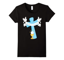 First Communion Shirt Blue Cross Son Grandson Boy Christian