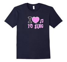 Girls T Shirt I Love to Sing: I Heart to Sing Girls Tee