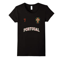 Portugal Shirt Number 7 Soccer Team Sports Portuguese Flag