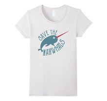 Save the Narwhals Vintage Retro Pattern T-Shirt