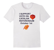 Support for Voting in Catalonia T-Shirt Unisex Top Tee