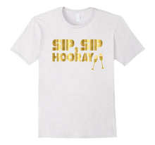Bridesmaid Shirt Sip Sip Hooray Drinking Bachelorette Gold