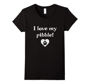 "I Love My Pibble!" Pit Bull Puppy Dog Pitbull T-Shirt