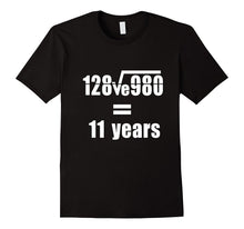 11th Wedding Anniversary T-Shirt Math Equation Gift Shirt