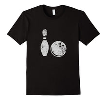 Bowling Shirt, Distressed Faded Ball and Pin Bowler Gift