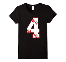 Cute Fourth Birthday Party 4th Baseball T-Shirt Born 2013